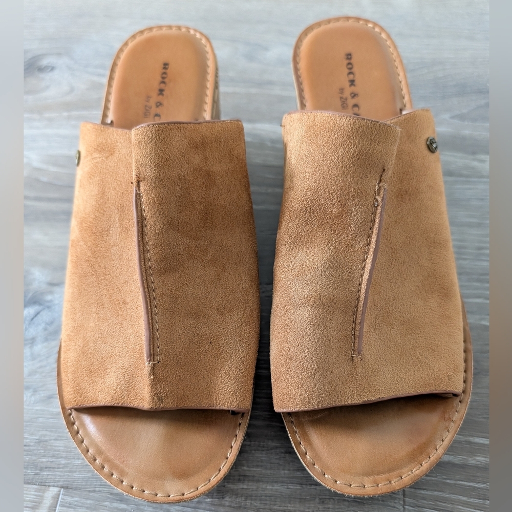 Rock And Candy Suede Slide Sandals